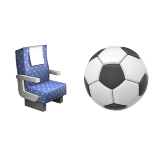💺⚽ Emoji Domain iOS rendering